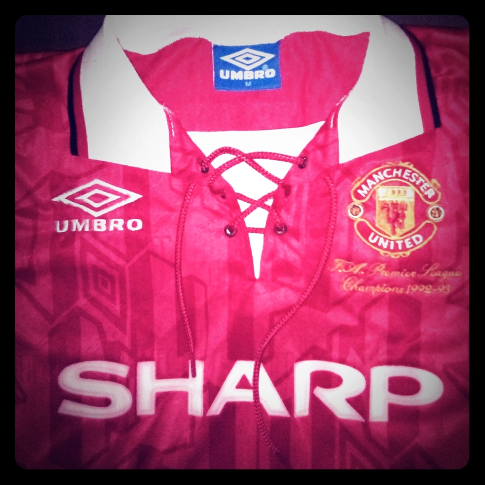 Manchester United 1992-93 Champions Beckham jersey